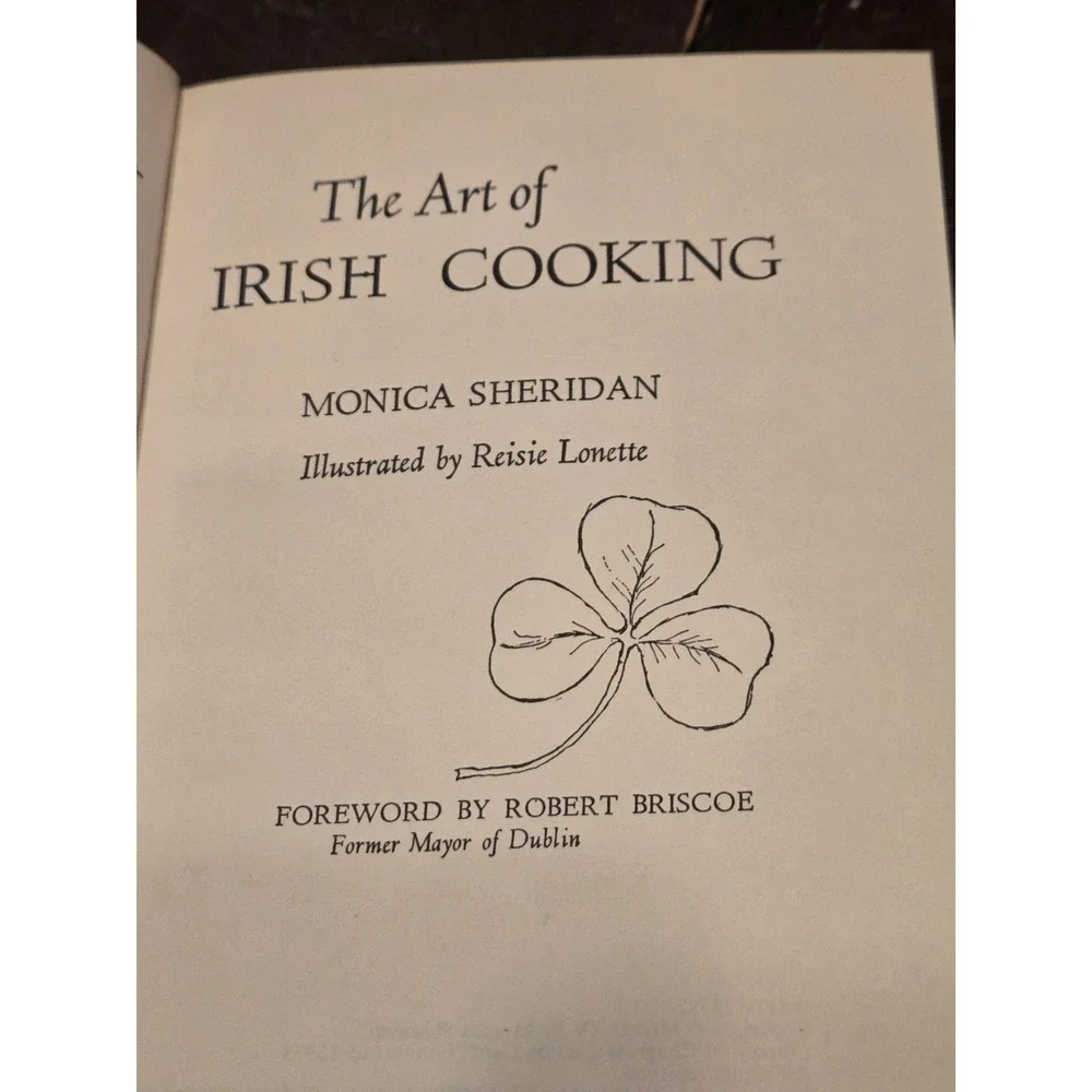 The Art of Irish Cooking Monica Sheridan 1965 Celtic Lore  Vintage Cookbook